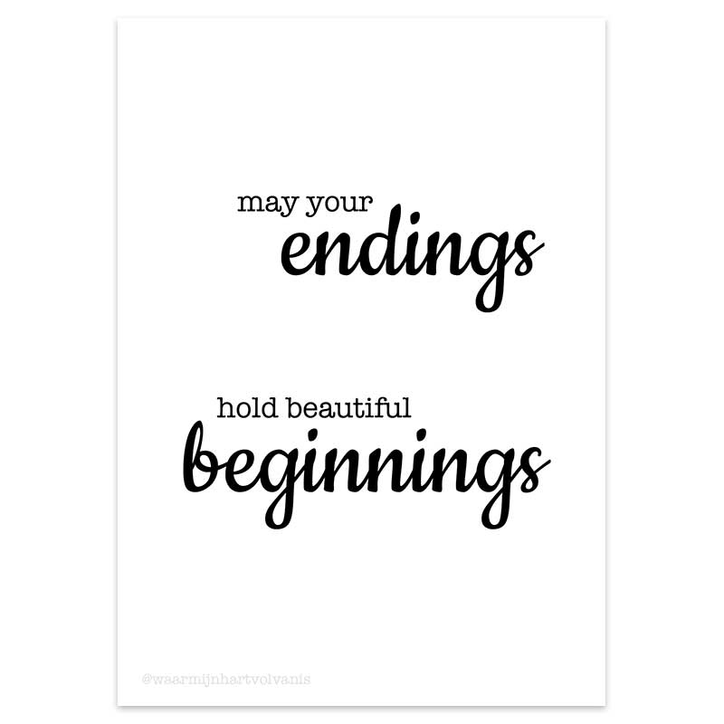 Ansichtkaart Endings & Beginnings - Afbeelding 2