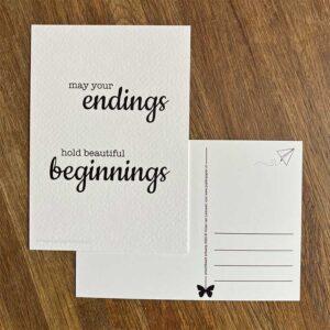 Ansichtkaart Endings & Beginnings