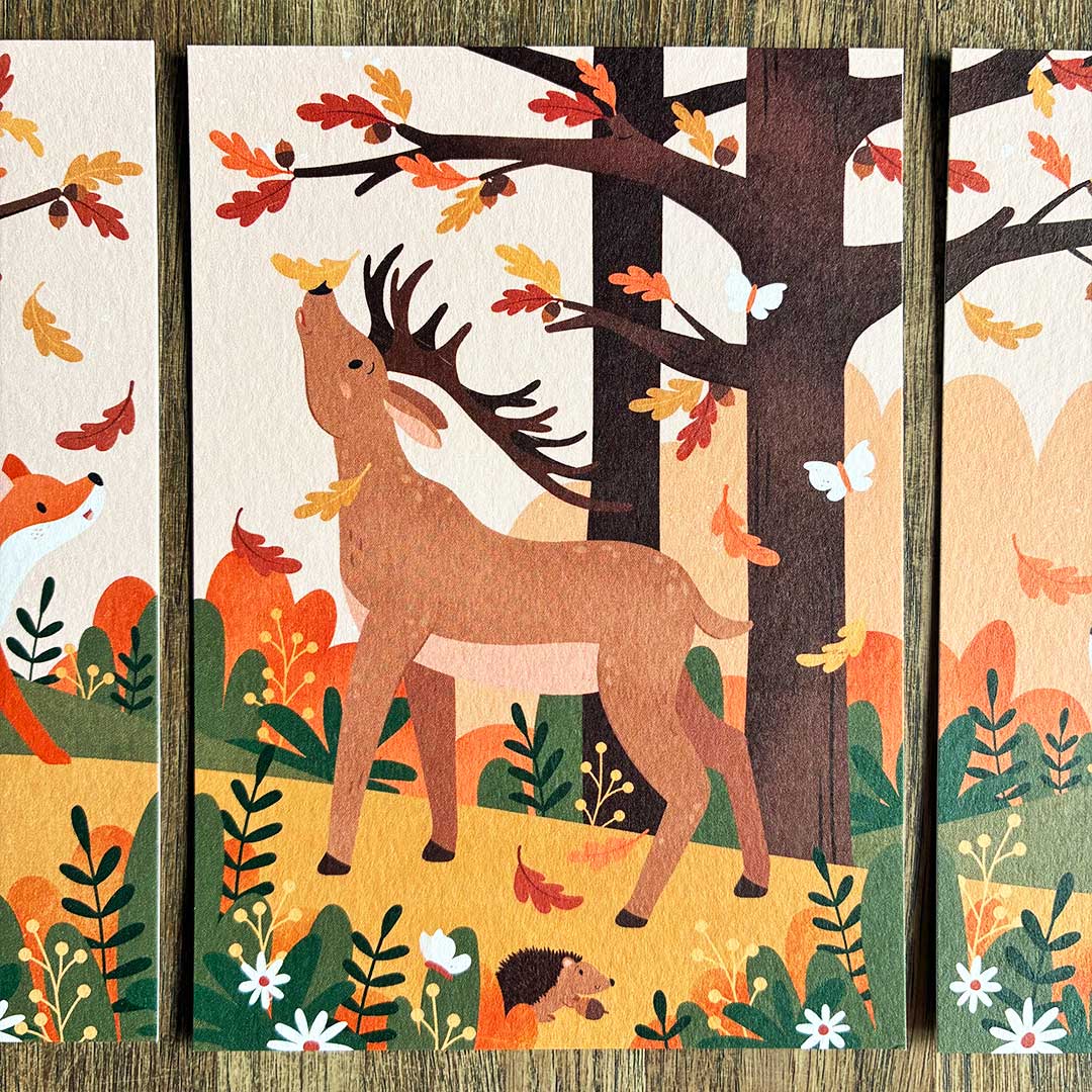 Kaartenset Herfstdieren - Afbeelding 3