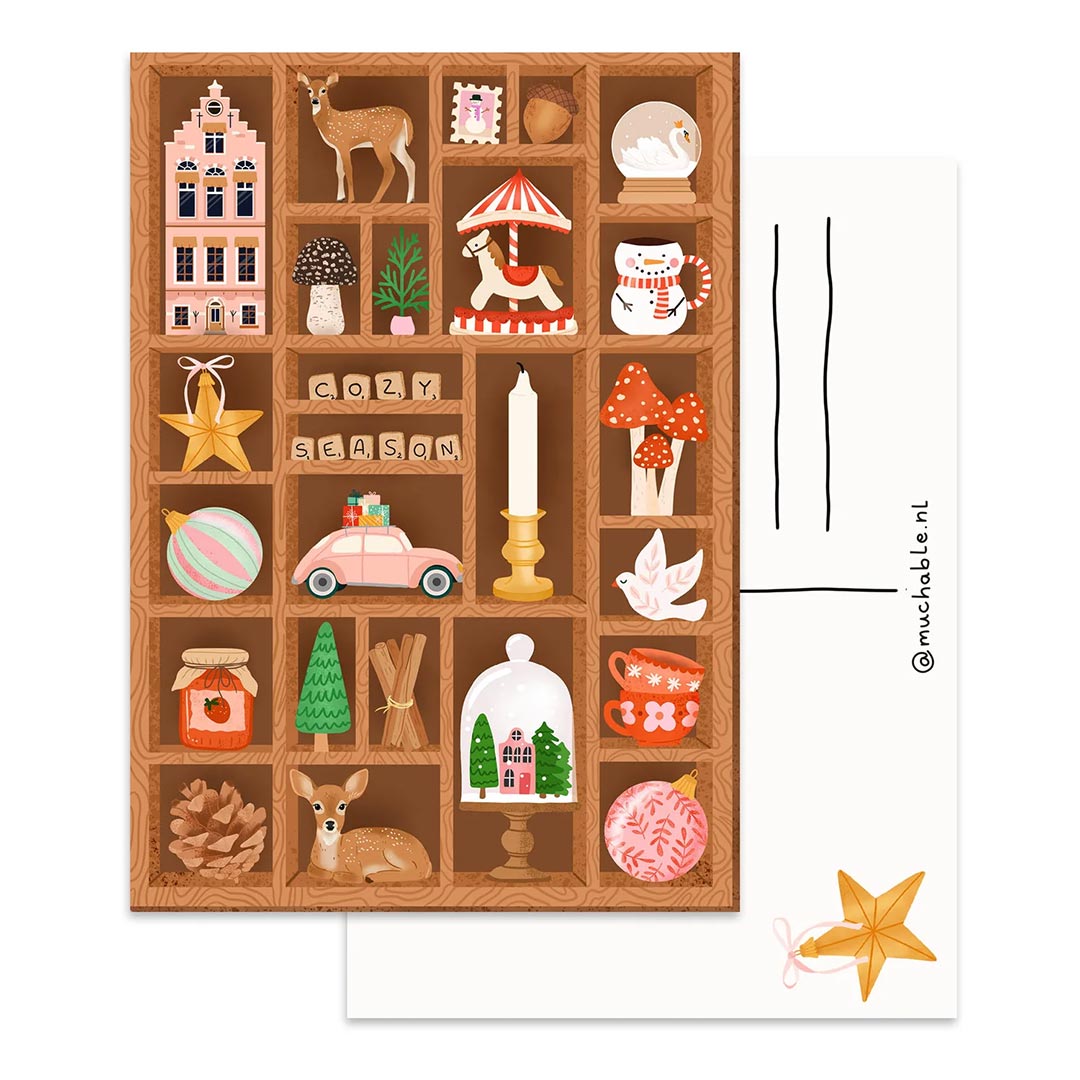 Kerstkaart Letterbak - Afbeelding 2
