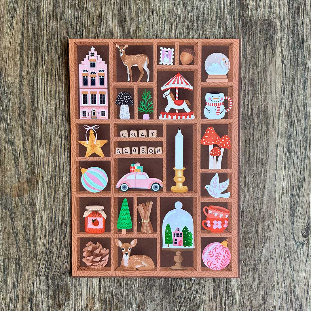 Kerstkaart Letterbak