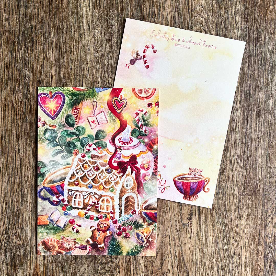 Kerstkaart Peperboek Huis
