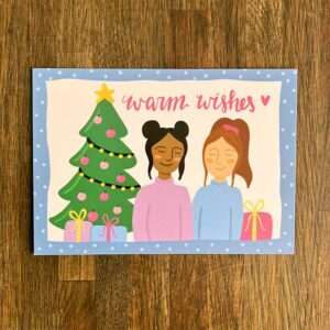 Kerstkaart Warm Wishes
