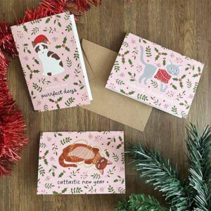 Kerstkaart Kat