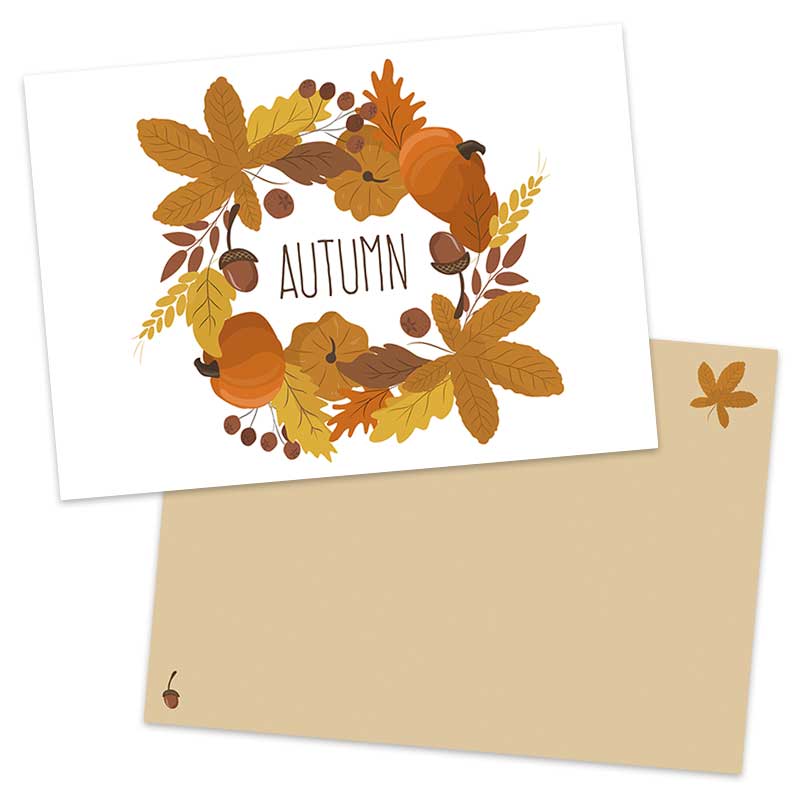 Postkaart Autumn Wreath - Afbeelding 2