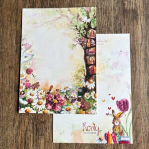 Postkaart Boekenboom bij Bloemen