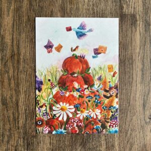 Postkaart Pompoenenfeest