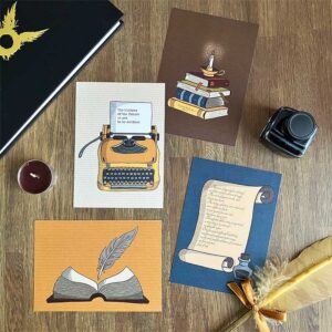 Kaartenset Vintage Letters