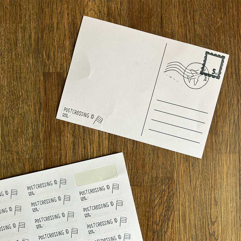 Stickervel Postcrossing ID